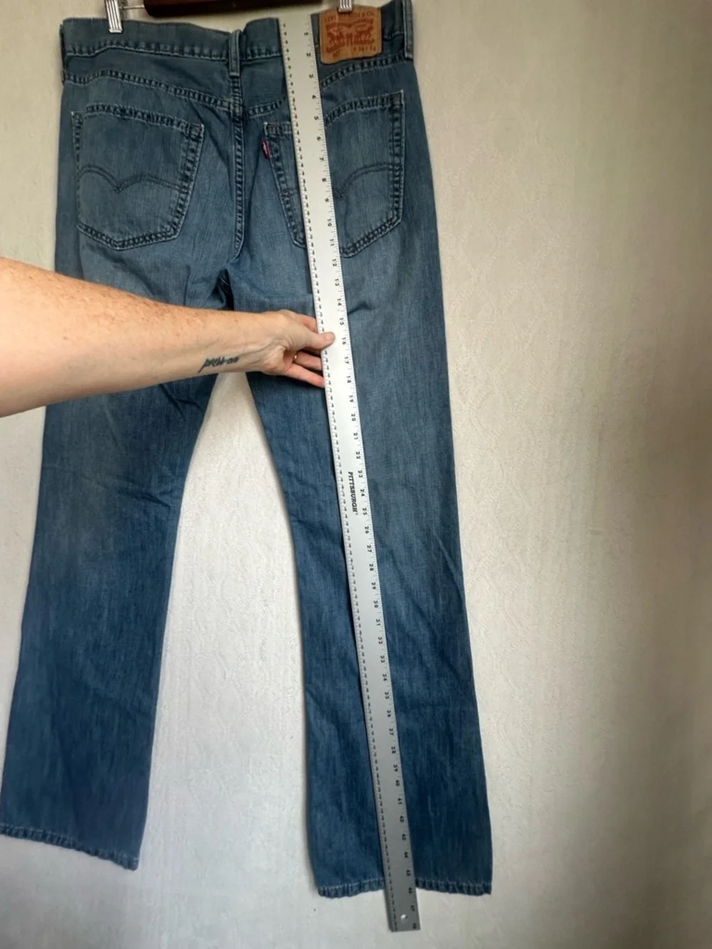 Levi's Men's 527 Medium Blue Straight-Leg Jeans Sz 36 x 34